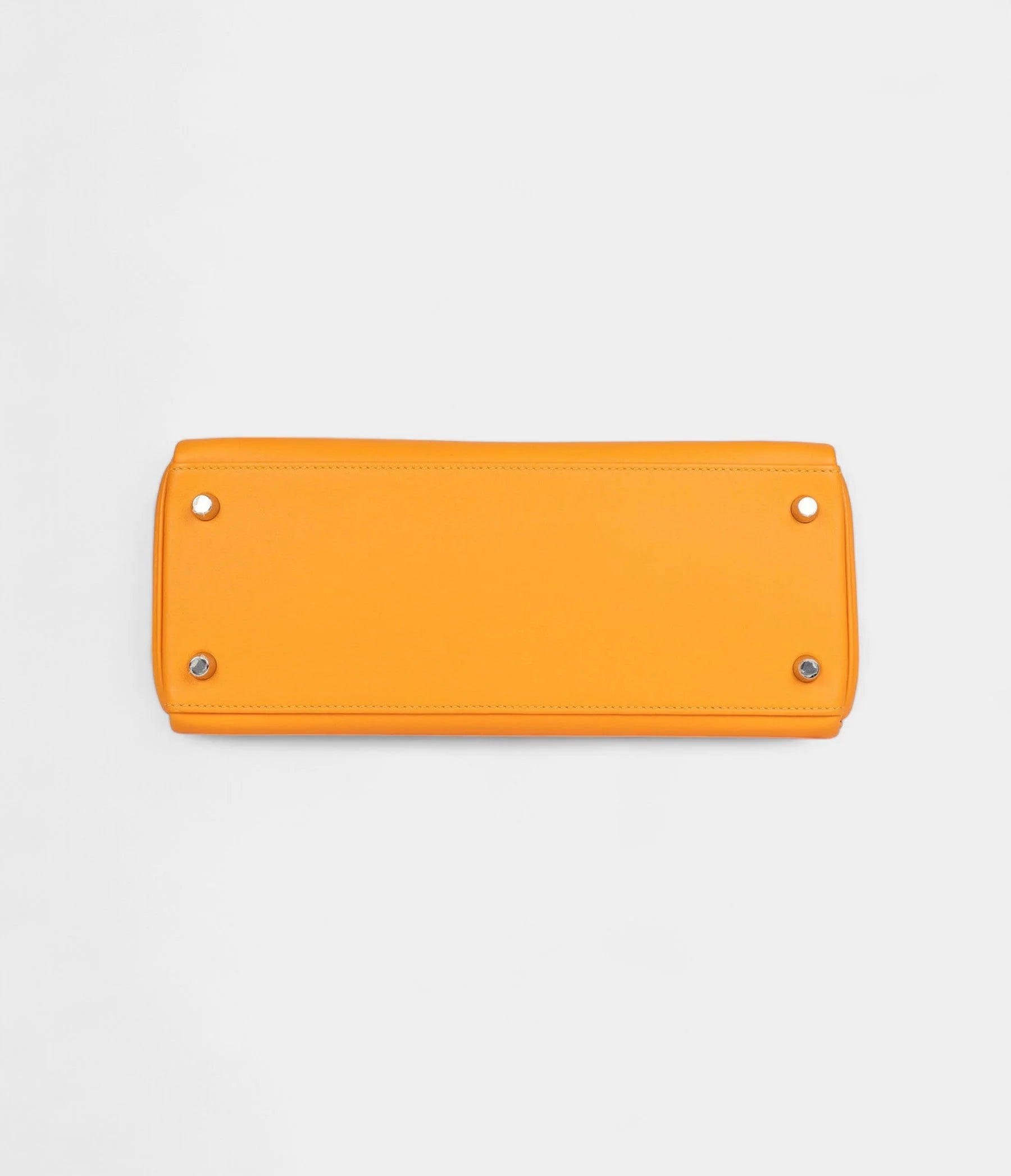 Vintage Hermes Kelly 28 Swift Brushed Palladium Hardware