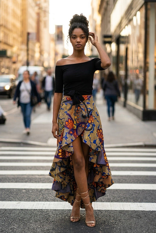 The MARA NOIR Cascading Ruffle Skirt