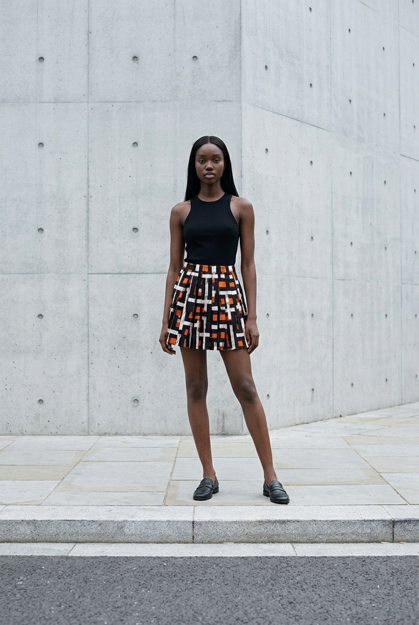 The MARA NOIR Pleated Mini Skirt