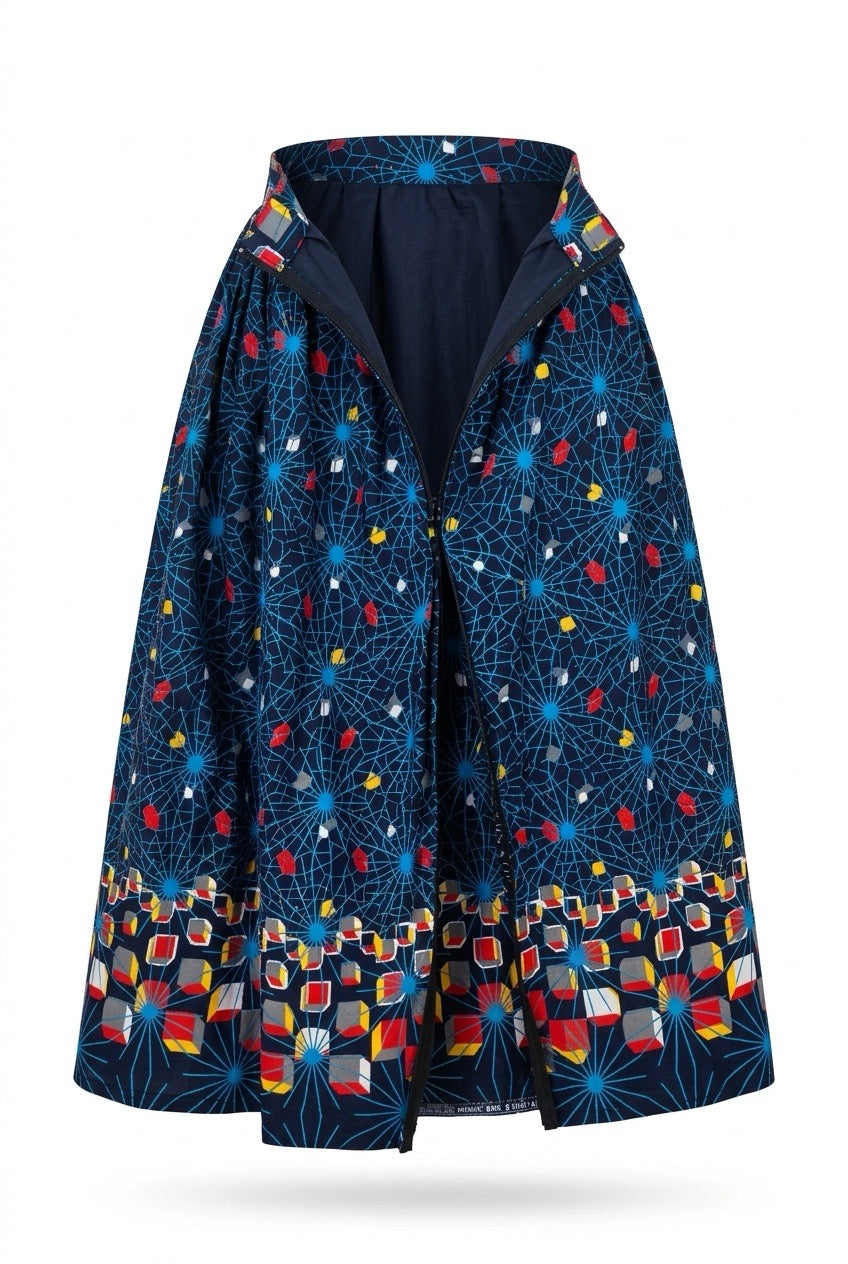 The MARA NOIR Draped Statement Skirt