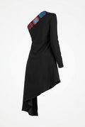 The MARA NOIR Asymmetrical Midi Dress