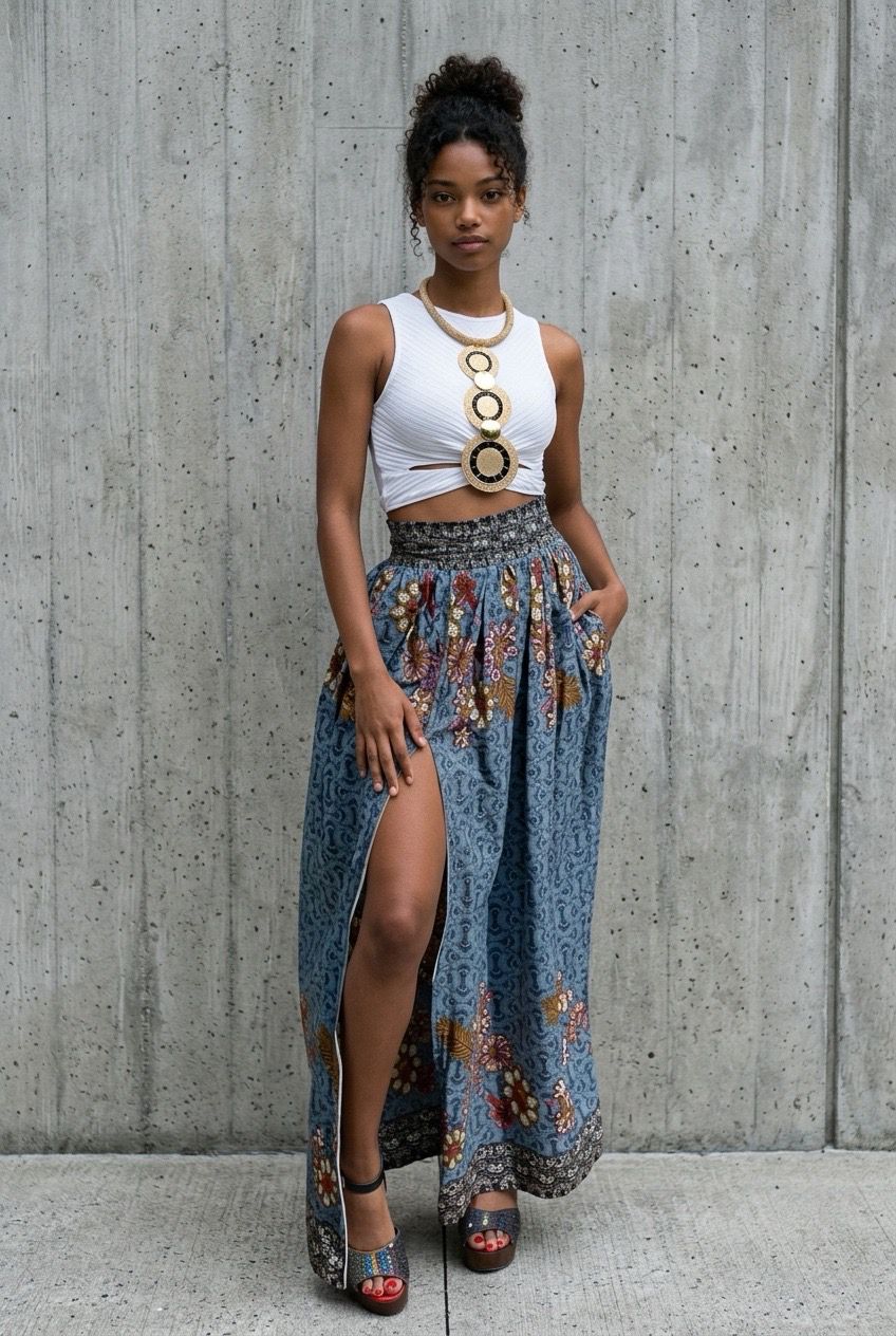 The MARA NOIR Split Maxi Skirt
