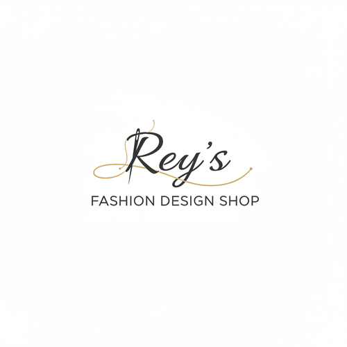 Rey's Fashion Design Shop Logo Without Border